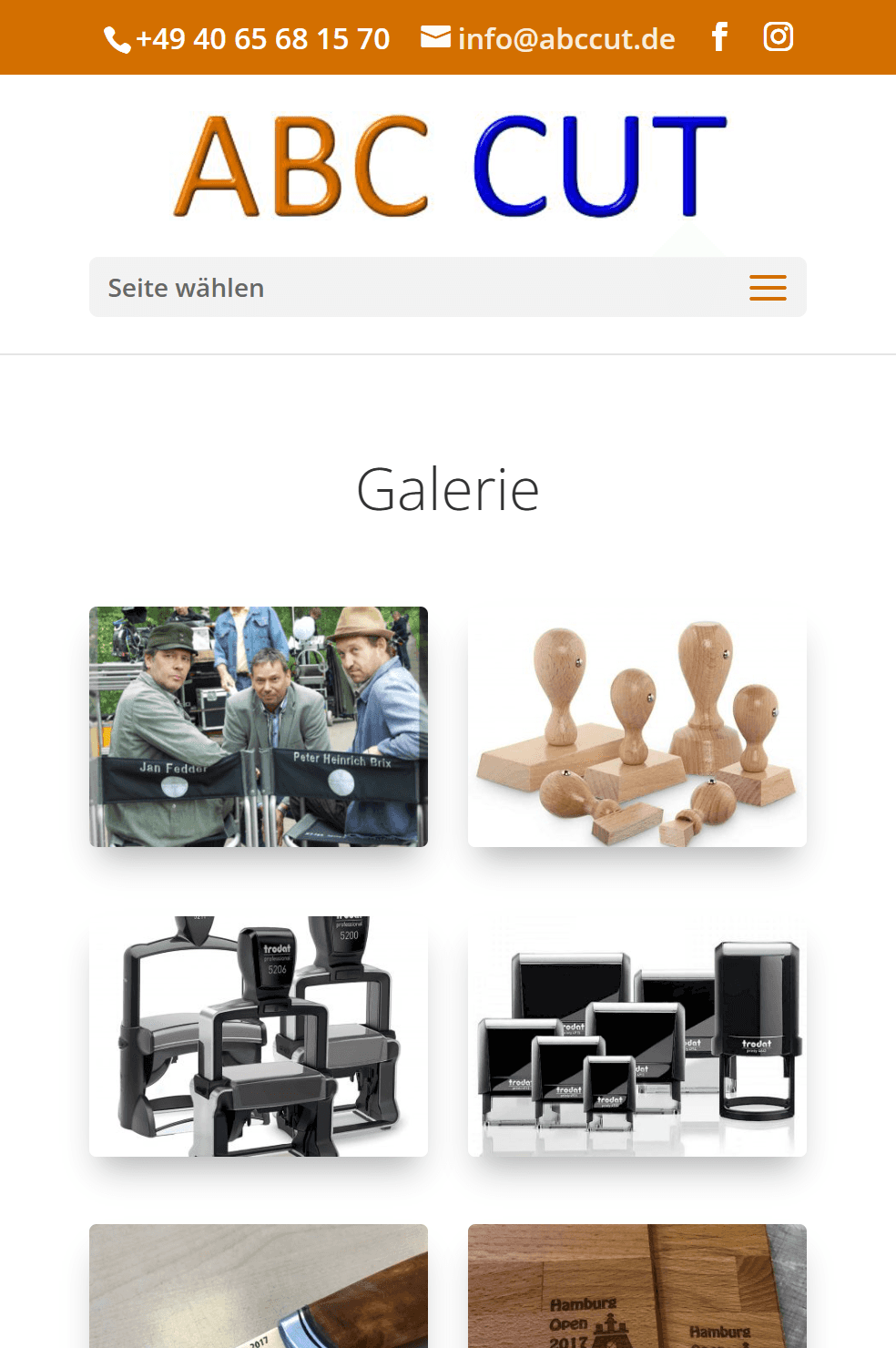 Übersicht der ABCcut Handwerksarbeiten in der Galerie.